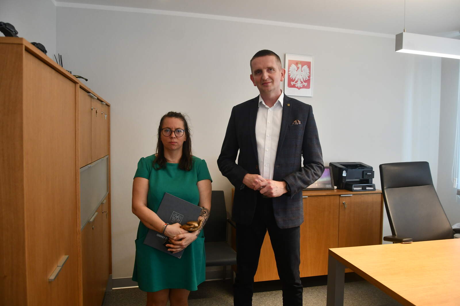 Wójt Gminy Sławomir Skrzypczak spotkał się z Anita Andrzejewską-Dominiak