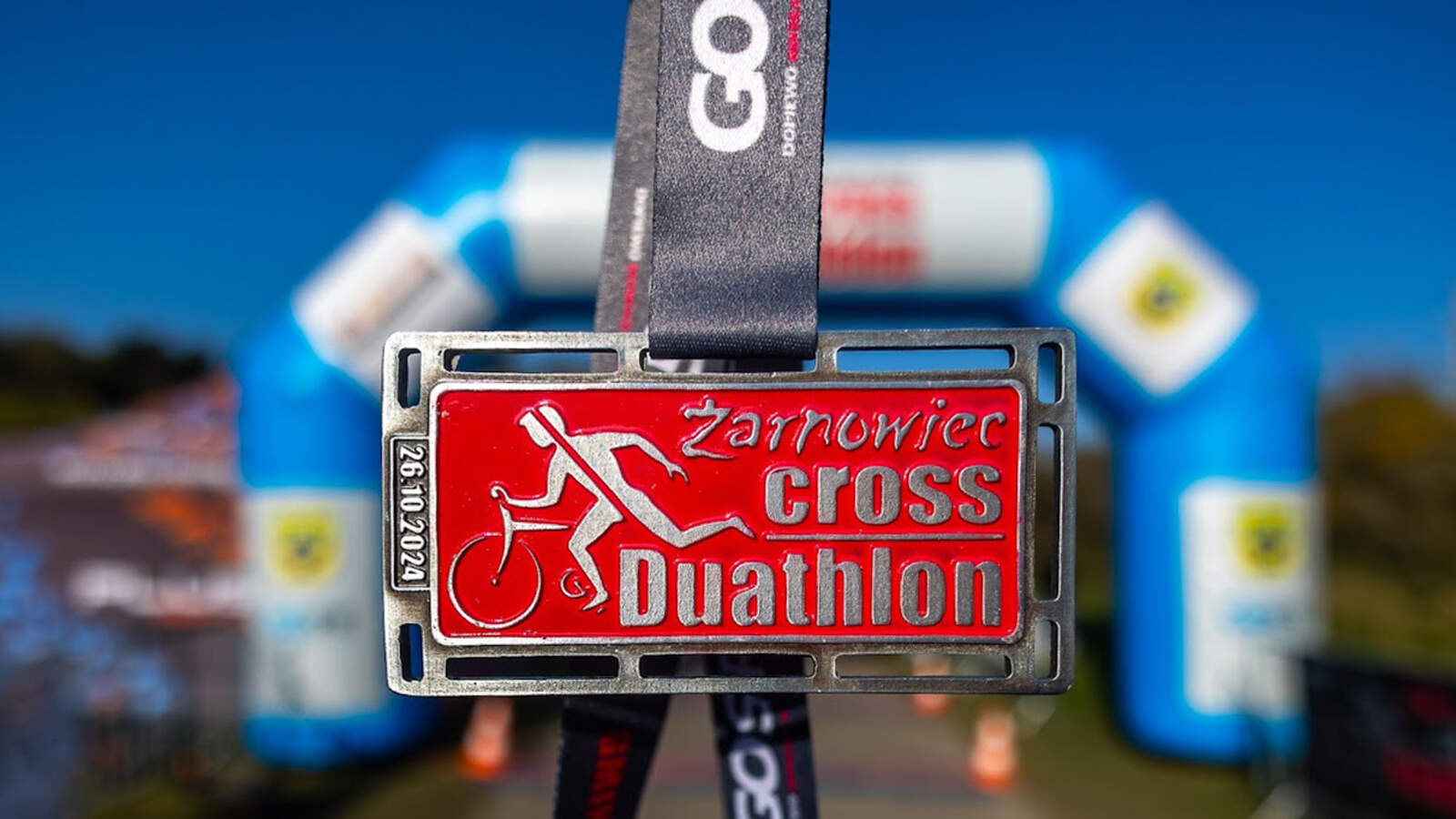 Cross Duathlon Żarnowiec medal