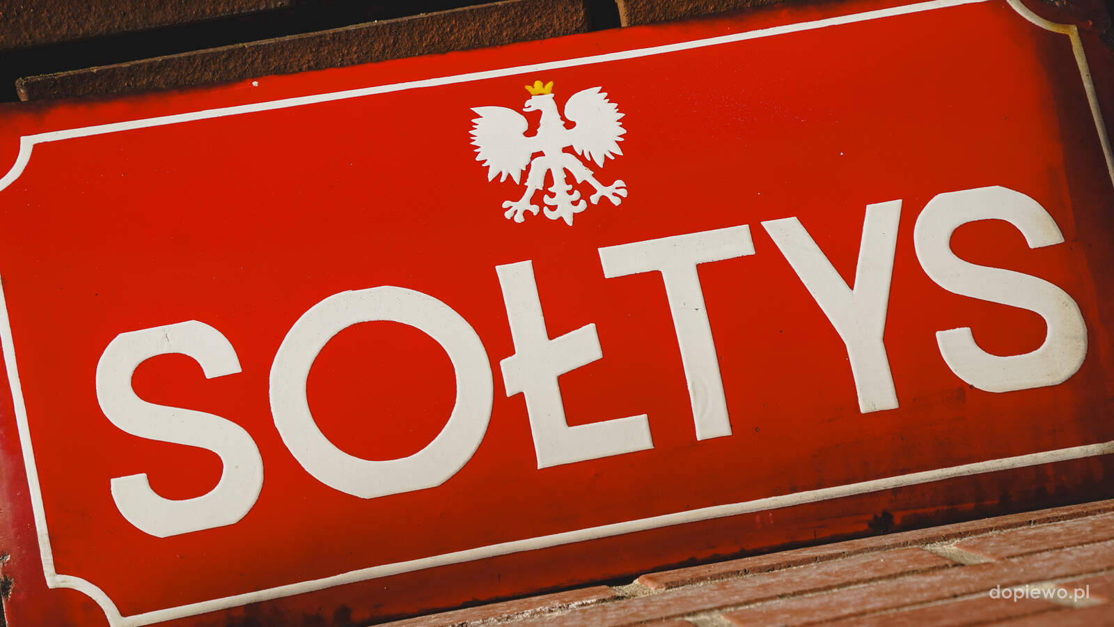 Sołtys tabliczka