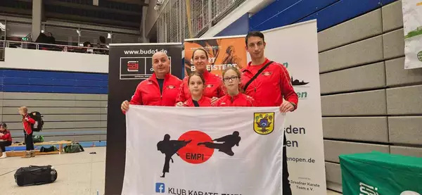 Klub Karate Empi podczas turnieju w Dreźnie