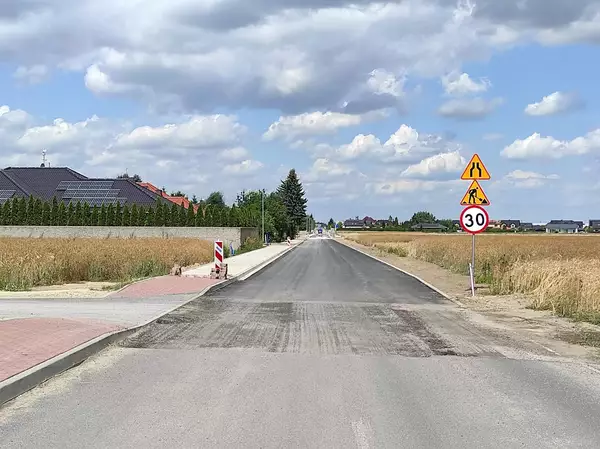 remontowana droga ul.Batorowska