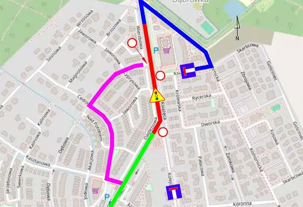 Przebudowa ul. Poznańskiej - III etap tymczasowej organizacji