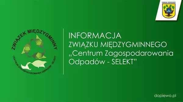 Logotyp związku międzygminnego Centrum Zagospodarowania Odpadami SELEKT