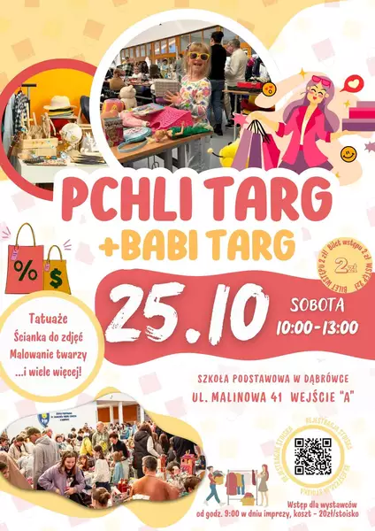 Plakat Pchli Targ Dabrówka