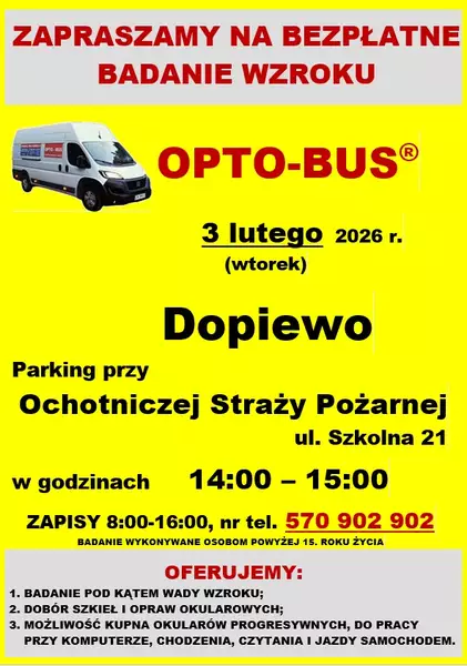 Bezpłatnr badanie wzroku w Dopiewie