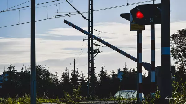 Przejazd kolejowy w Palędziu, ul. Leśna