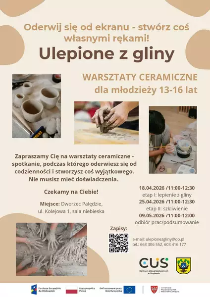 Ulepione z gliny - warsztaty ceramiczne