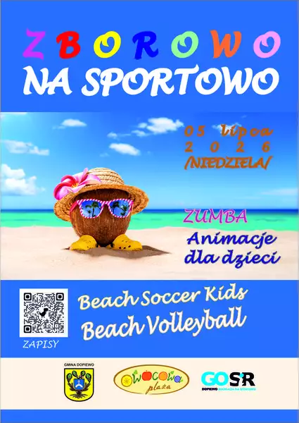 Plakat Zborowo na sportowo