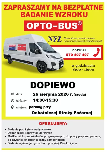 Opto-bus badanie wzroku
