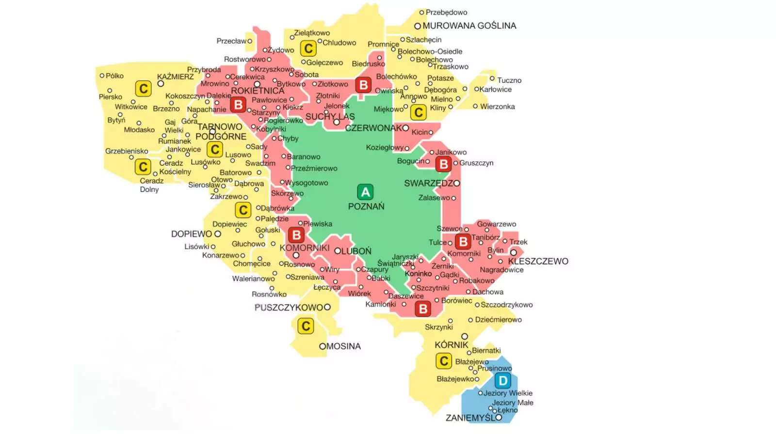 mapa stref ZTM