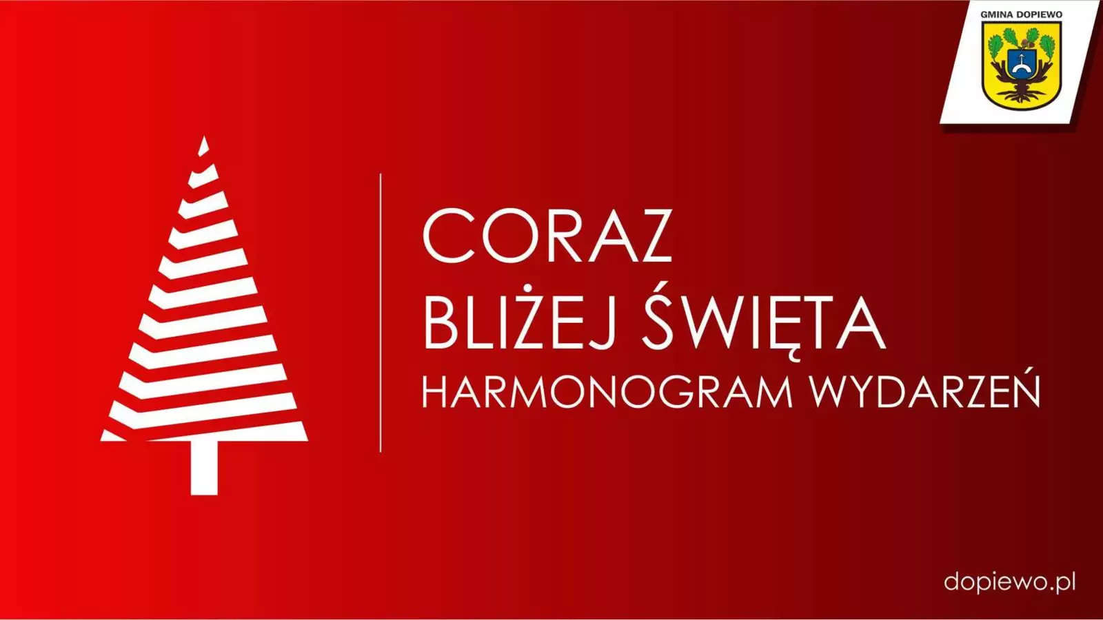 harmonogram świątecznych wydarzeń