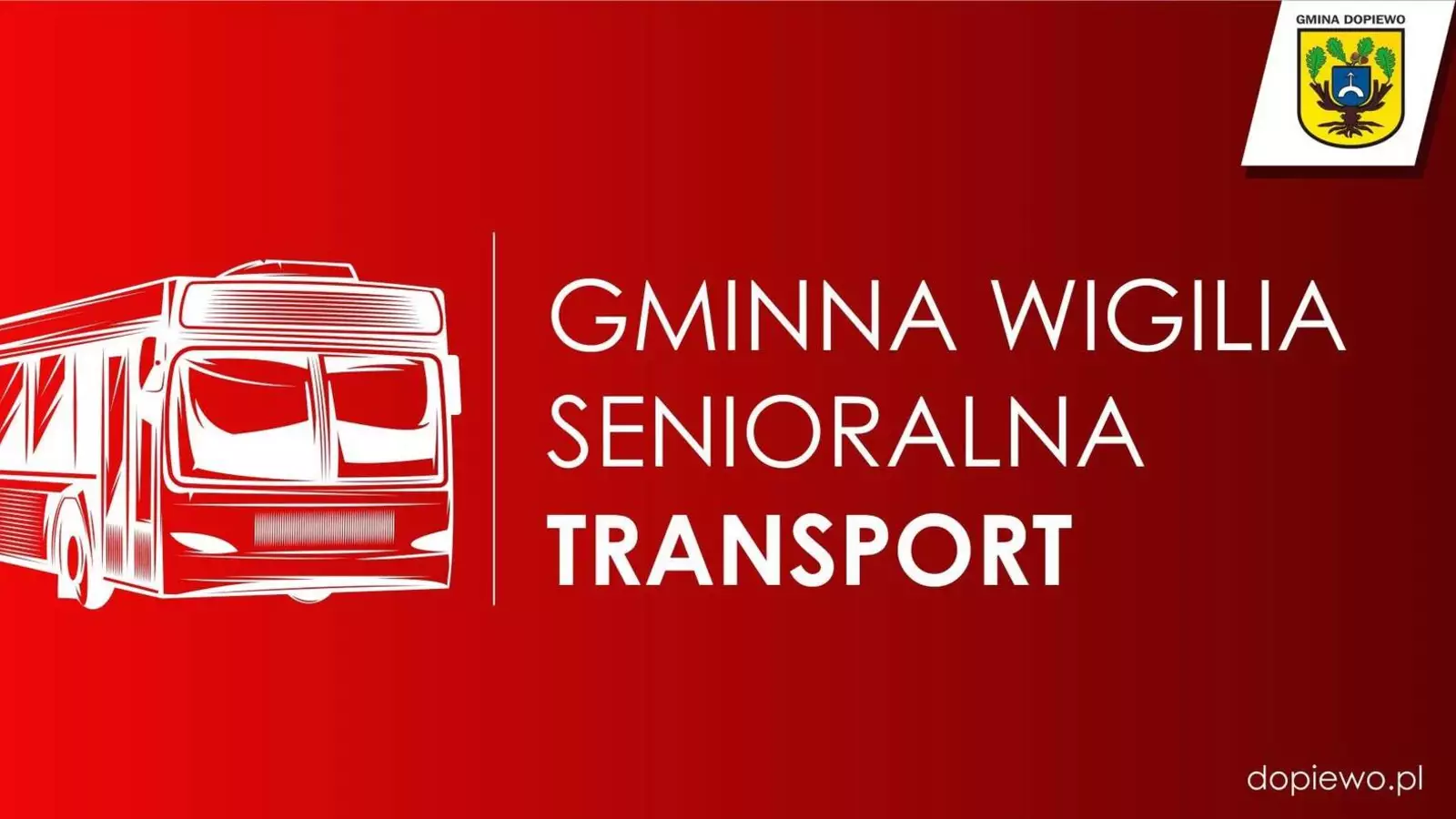 Transport na gminną wigilię senioralną