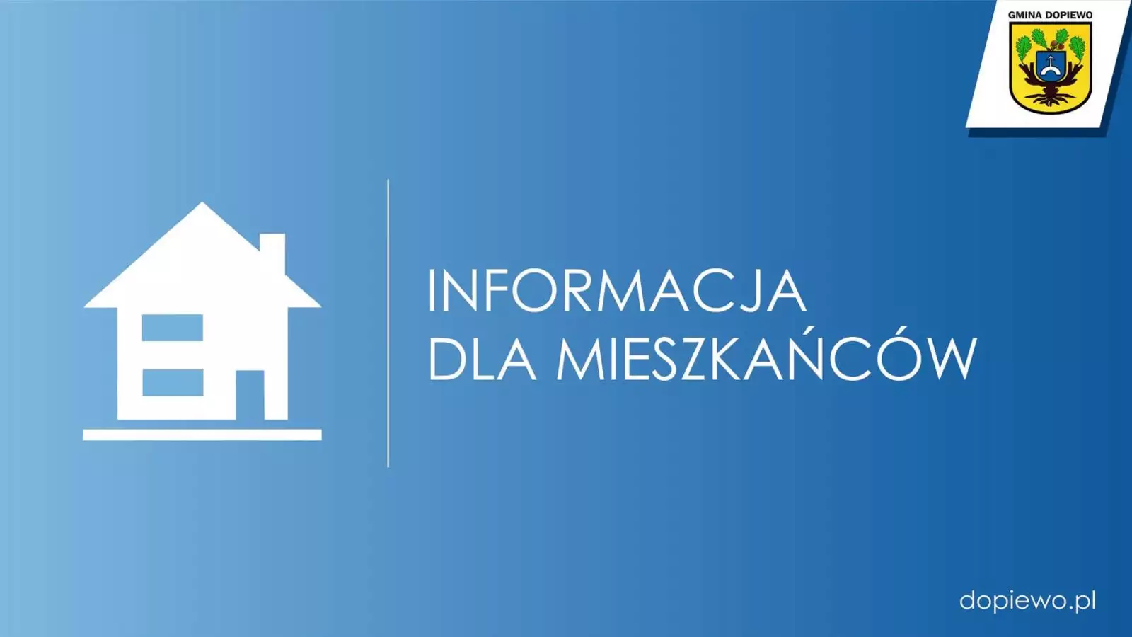 Informacja dla mieszkańców