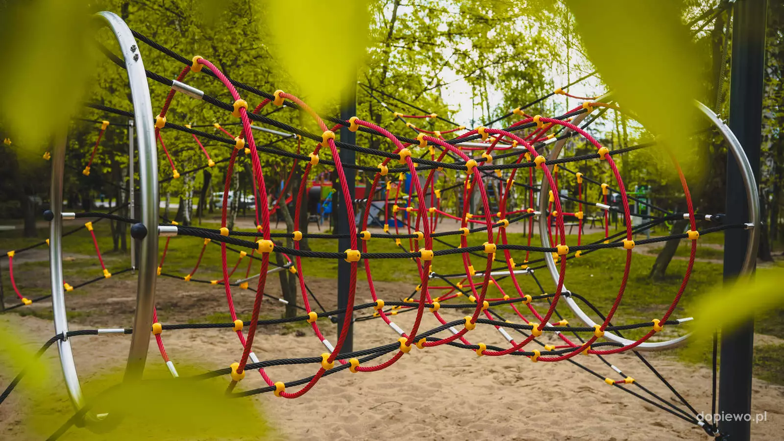 Mini park linowy w Skórzewie
