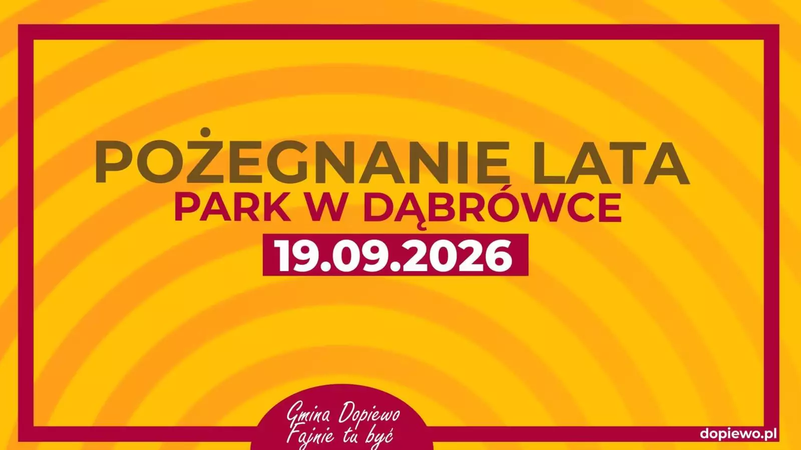 Pożegnanie Lata 2026