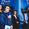 Audycja Radia Poznań na boisku w Dopiewcu