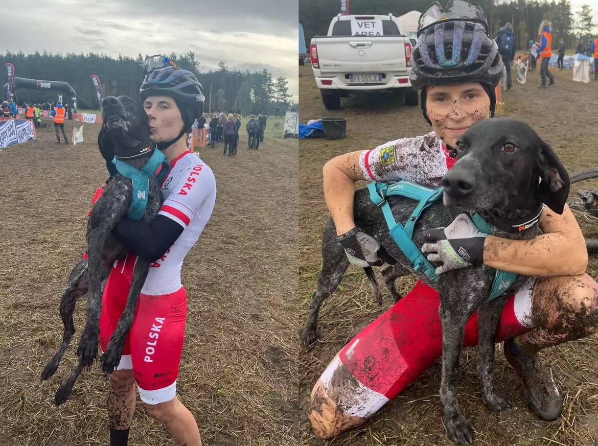 Paulina Frelich podczas Mistrzostw Świata w bikejoringu w Niemczech