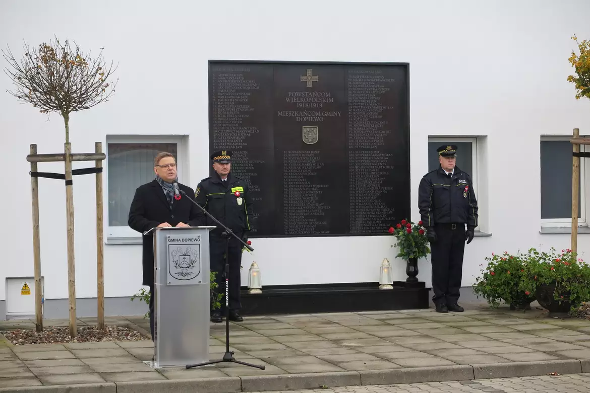 11 listopada - przemówienie Wójta Gminy Dopiewo - Pawła Przepióry