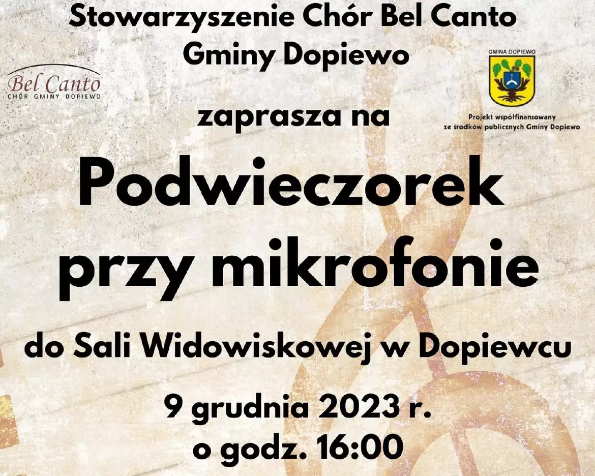 Podwieczorek przy mikrofonie - Chór Bel Canto zaprasza