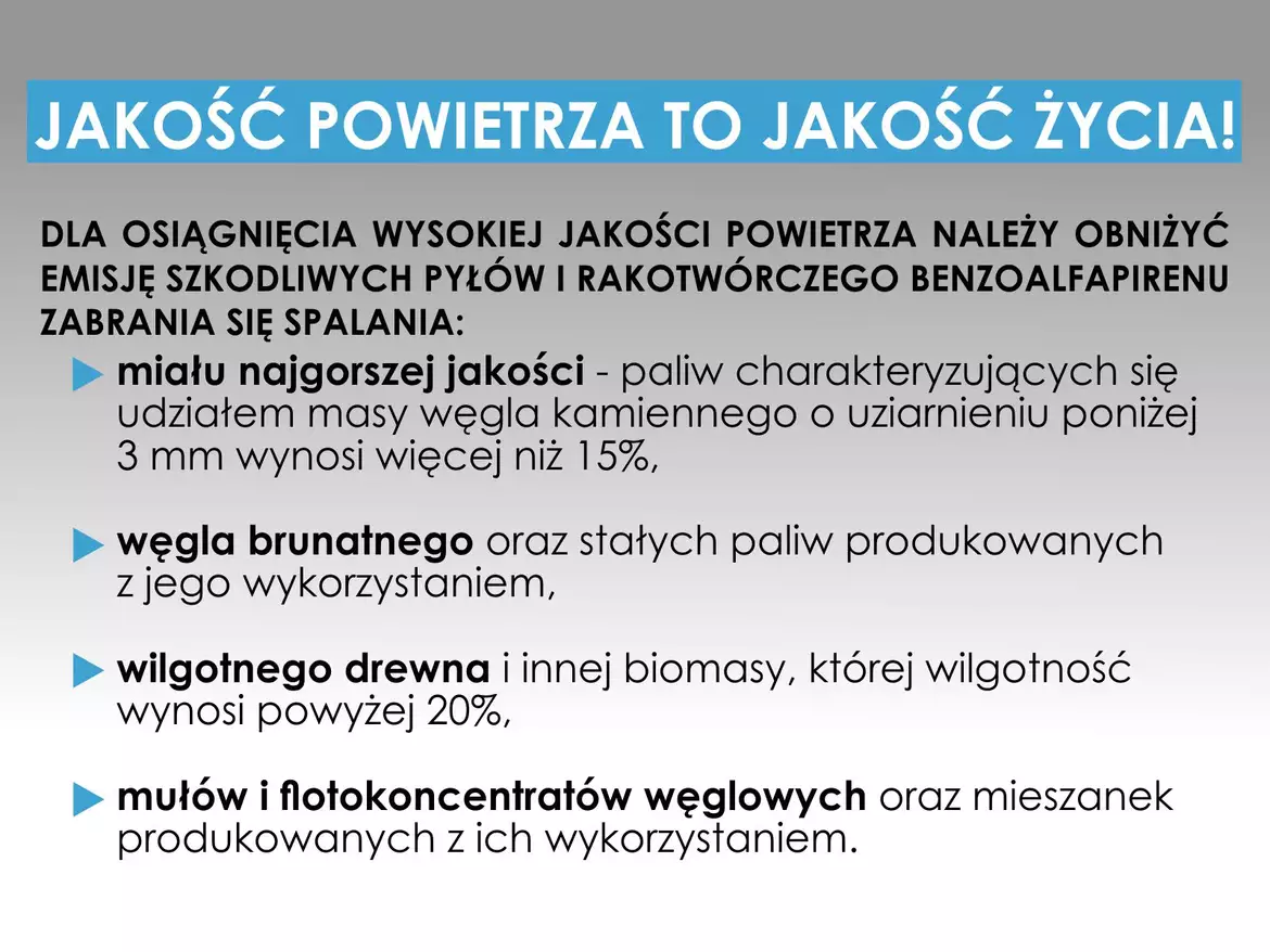 Obniżenie emisji szkodliwych i rakotwórczych pyłów