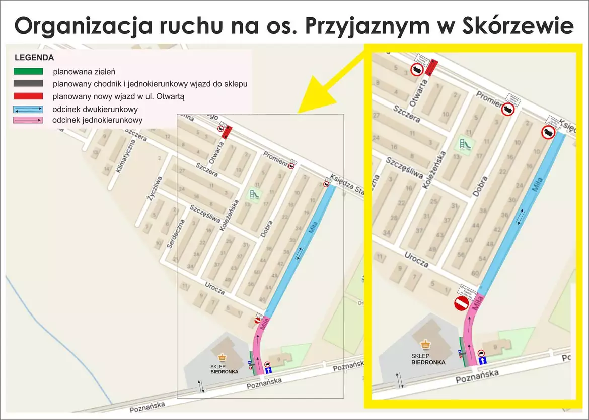 Organizacja ruchu na os. Przyjaznym w Skórzewie - schemat_3