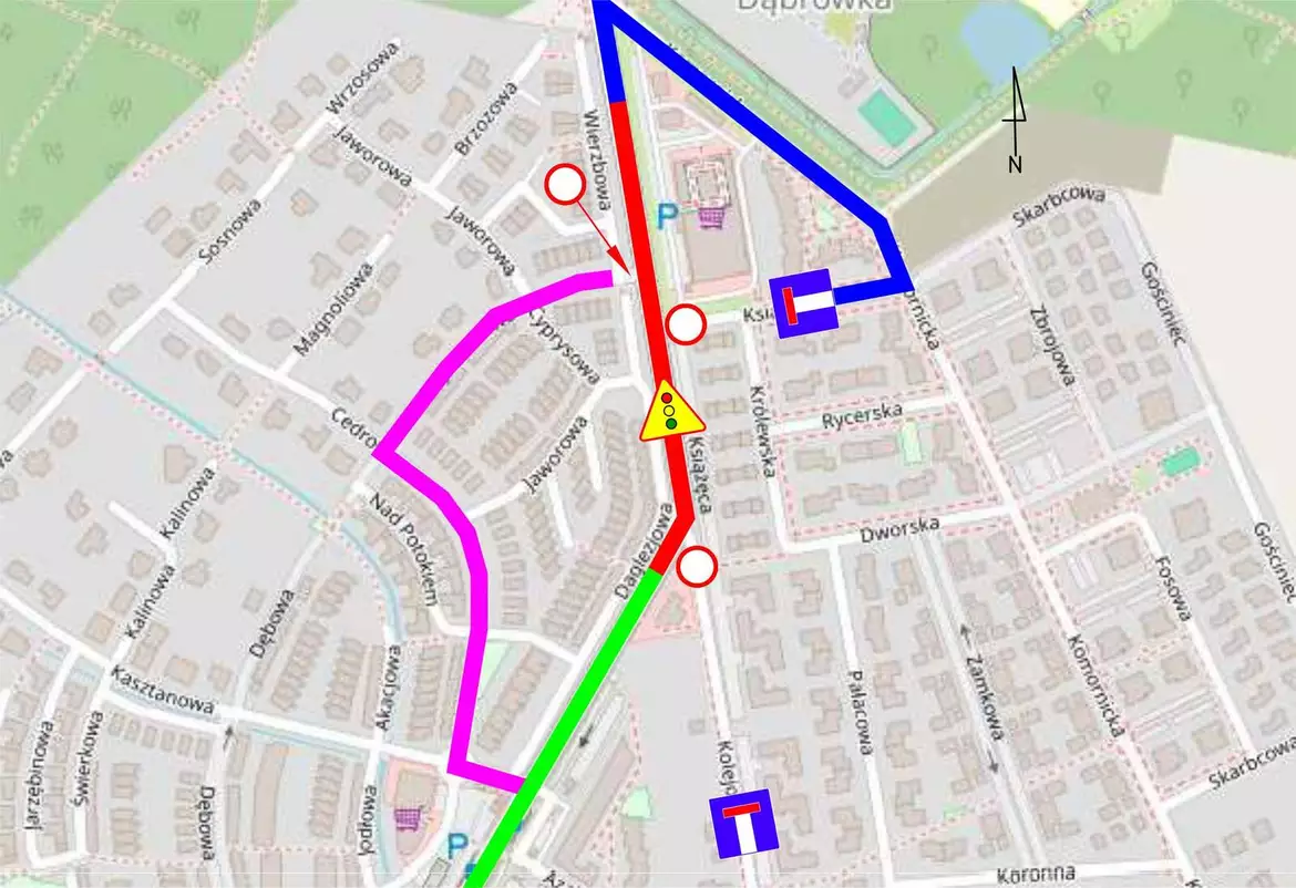 Przebudowa ul. Poznańskiej - III etap tymczasowej organizacji