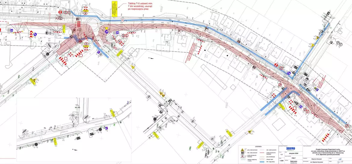 Kolejny etap przebudowy ul. Poznańskiej w Dąbrówce. Etap I - zakres prac
