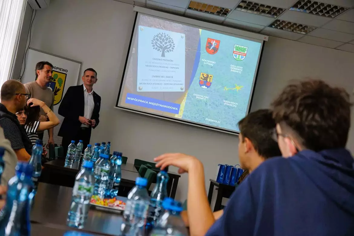 Uczniowie z Francji u Wójta