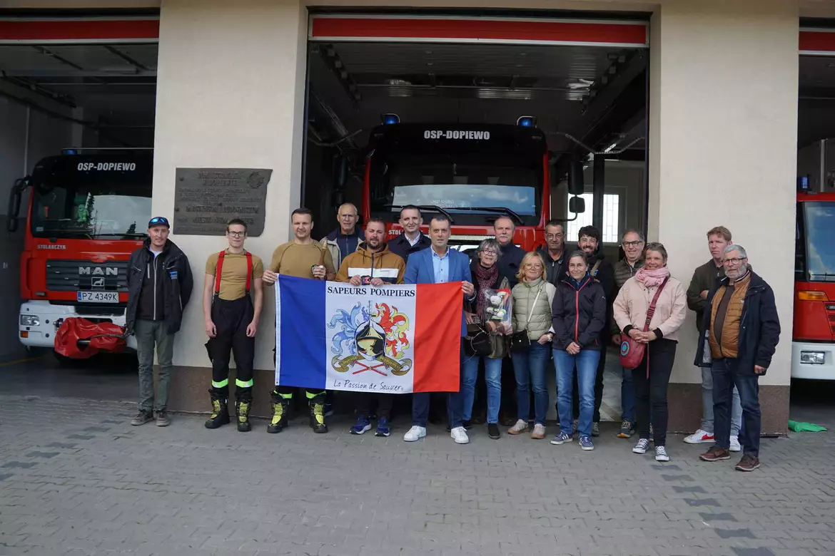 Delegacja z Maen Roch z wizytą w OSP Dopiewo