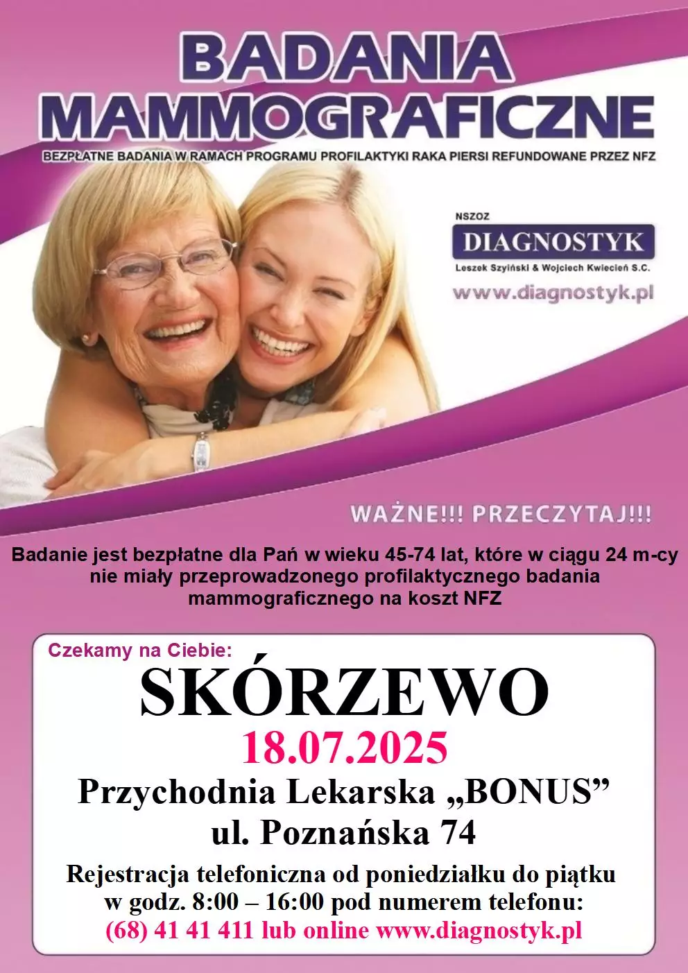 badania mammograficzne