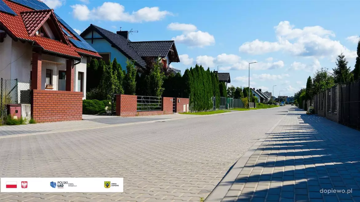 ul. Kasztanowa w Dopiewie wybudowana