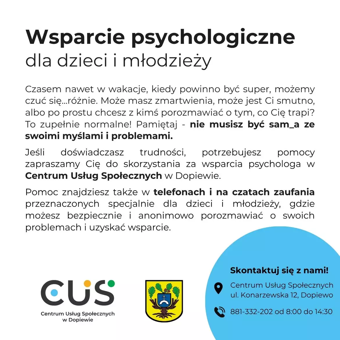 Wsparcie psychologiczne dla dzieci i młodzieży 1