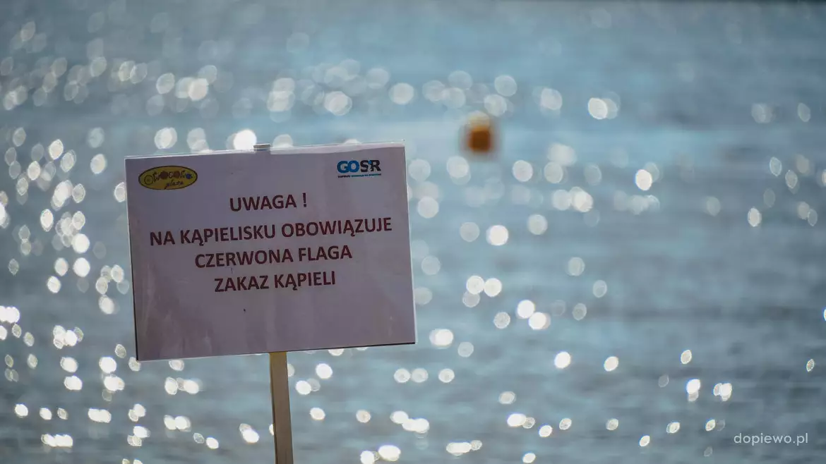 zakaz kąpieli w Zborowie
