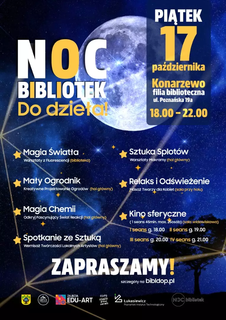 Plakat Noc Bibliotek 