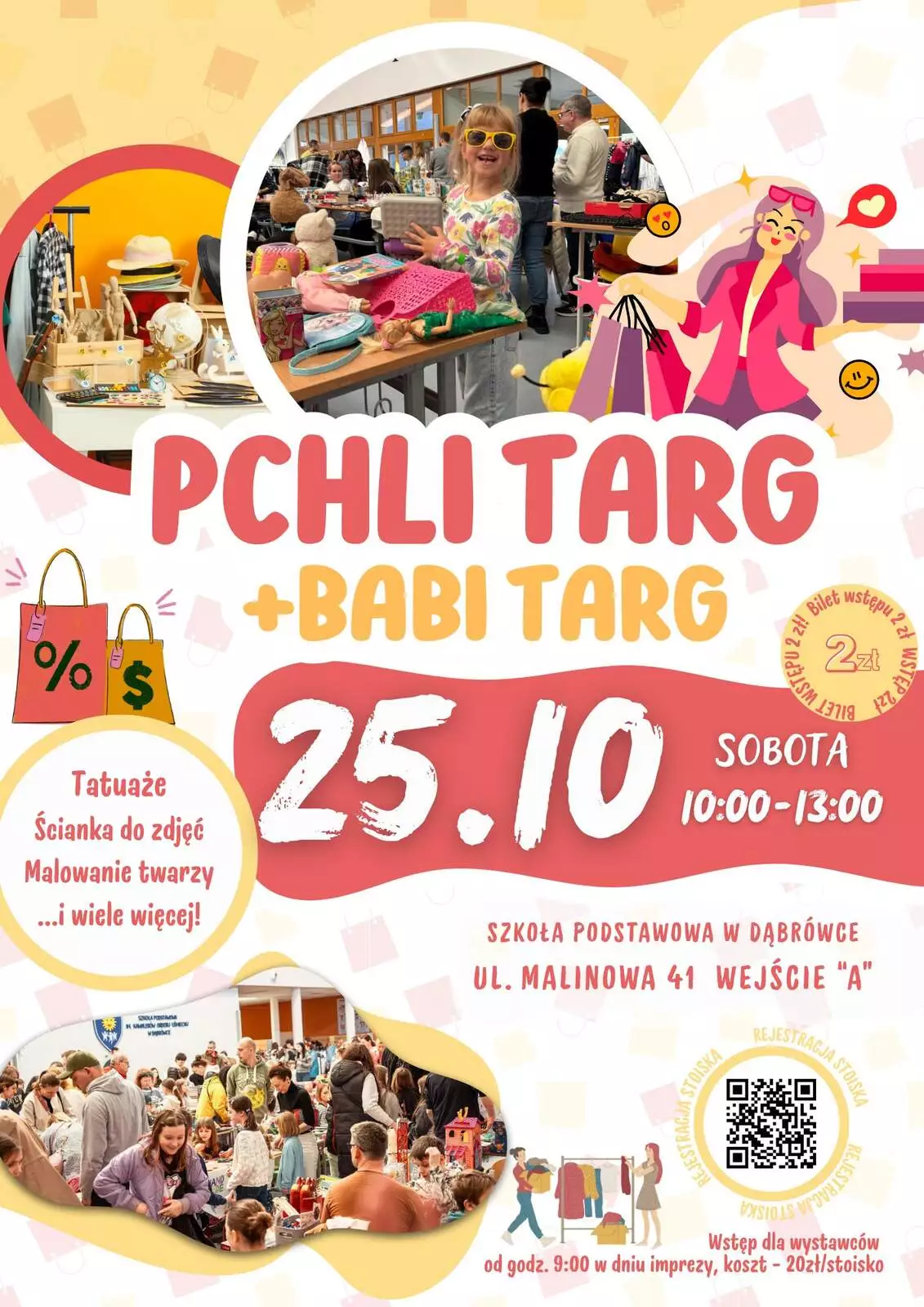 Plakat Pchli Targ Dabrówka