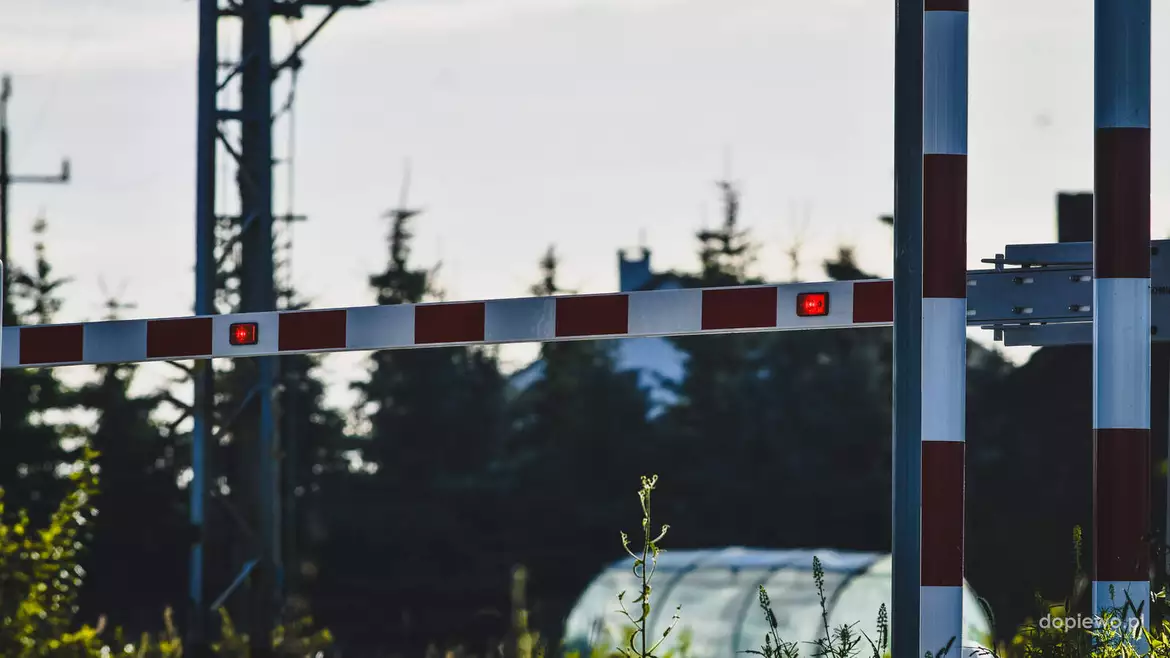 Przejazd kolejowy w Dopiewcu 