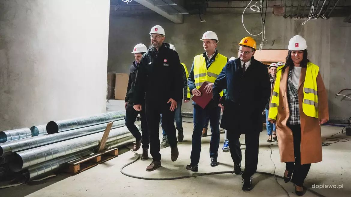 Minister Sportu i Turystyki z Wójtem Gminy Dopiewo oraz I wicewojewodą wielkopolską Karoliną Fabiś-Szulc