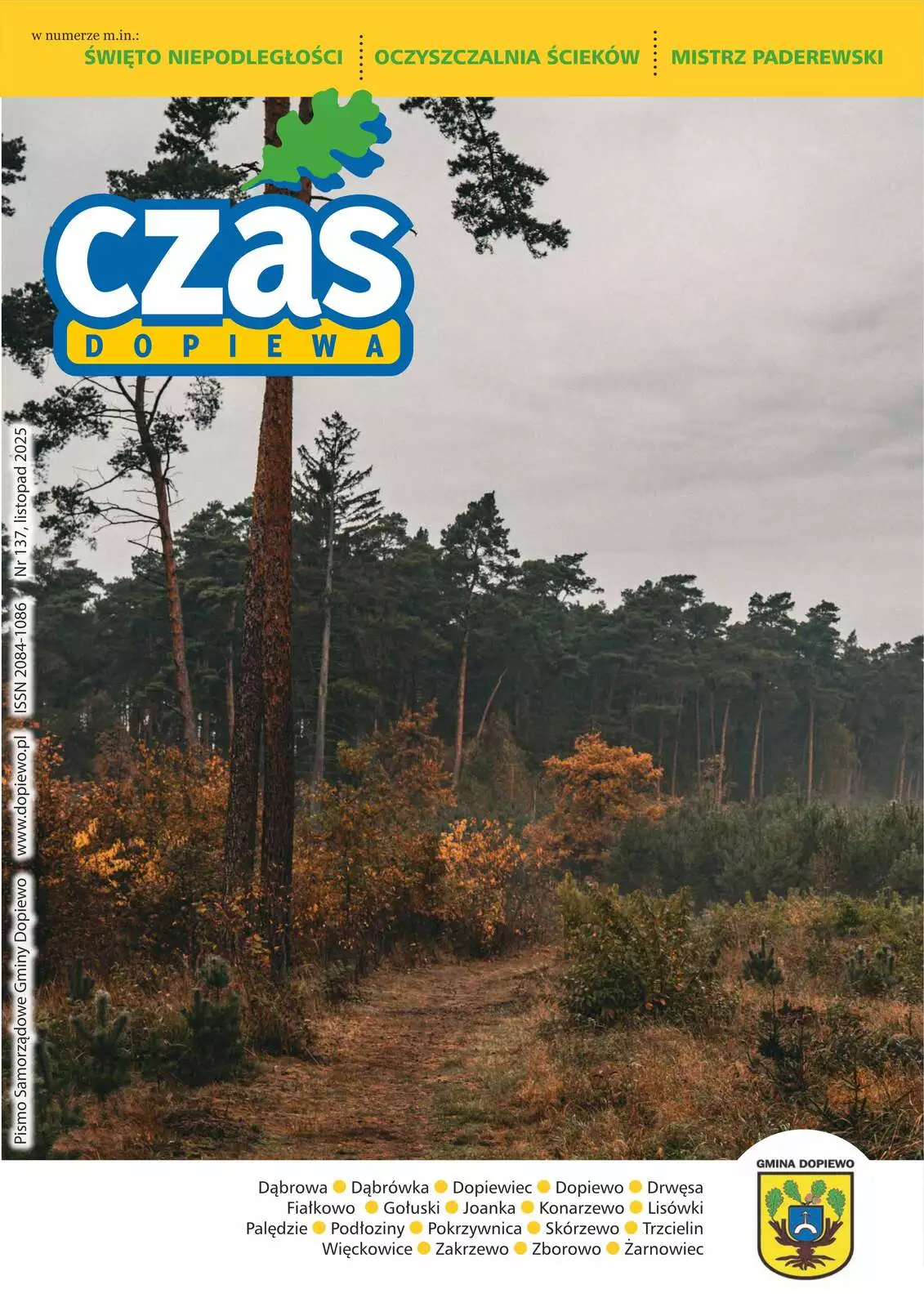 Czas Dopiewa listopad 2025 okładka