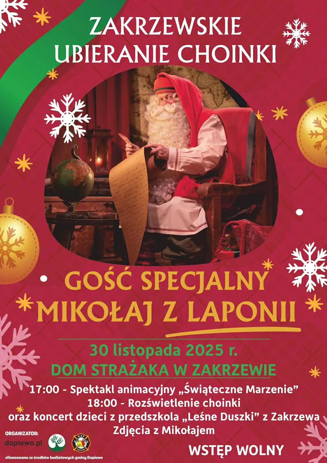 Ubieranie choinki zakrzewo