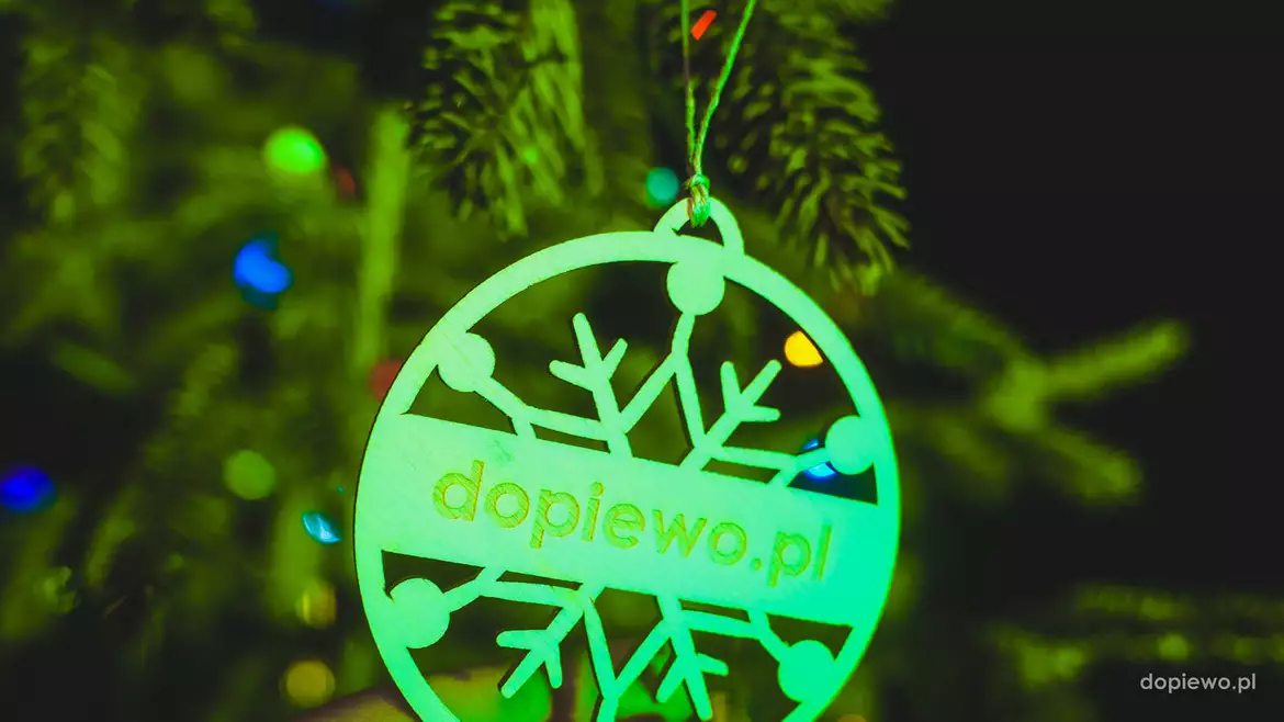 Ubieranie choinki w Dopiewie