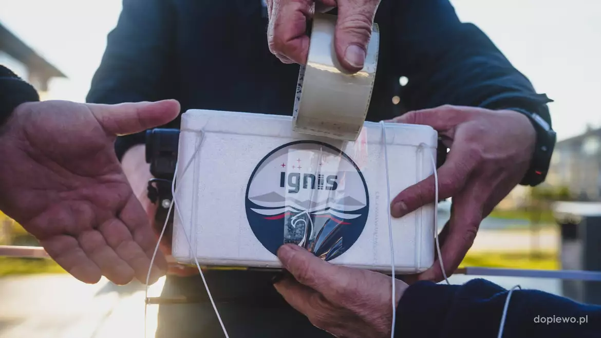 Dop i Ewo poleciały balonem w kosmos