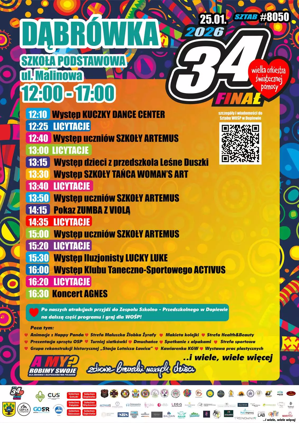 plakat WOŚP 2026 - dąbrówka