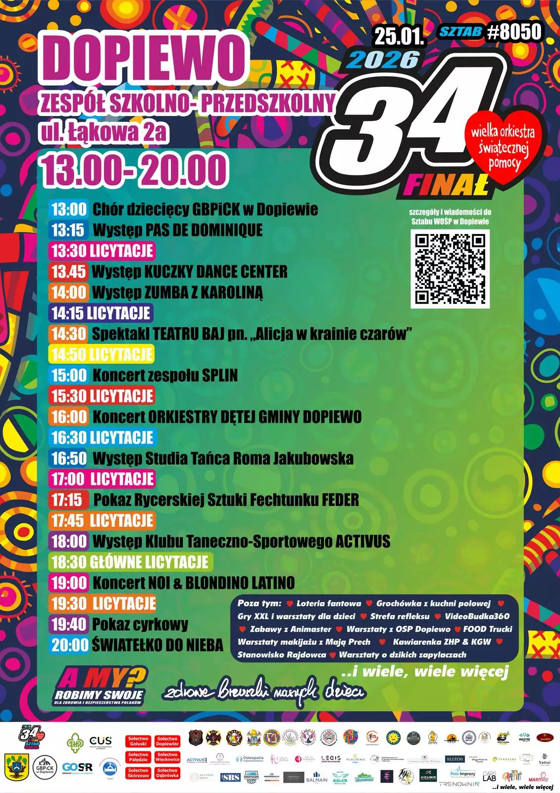 plakat WOŚP 2026 - dopiewo