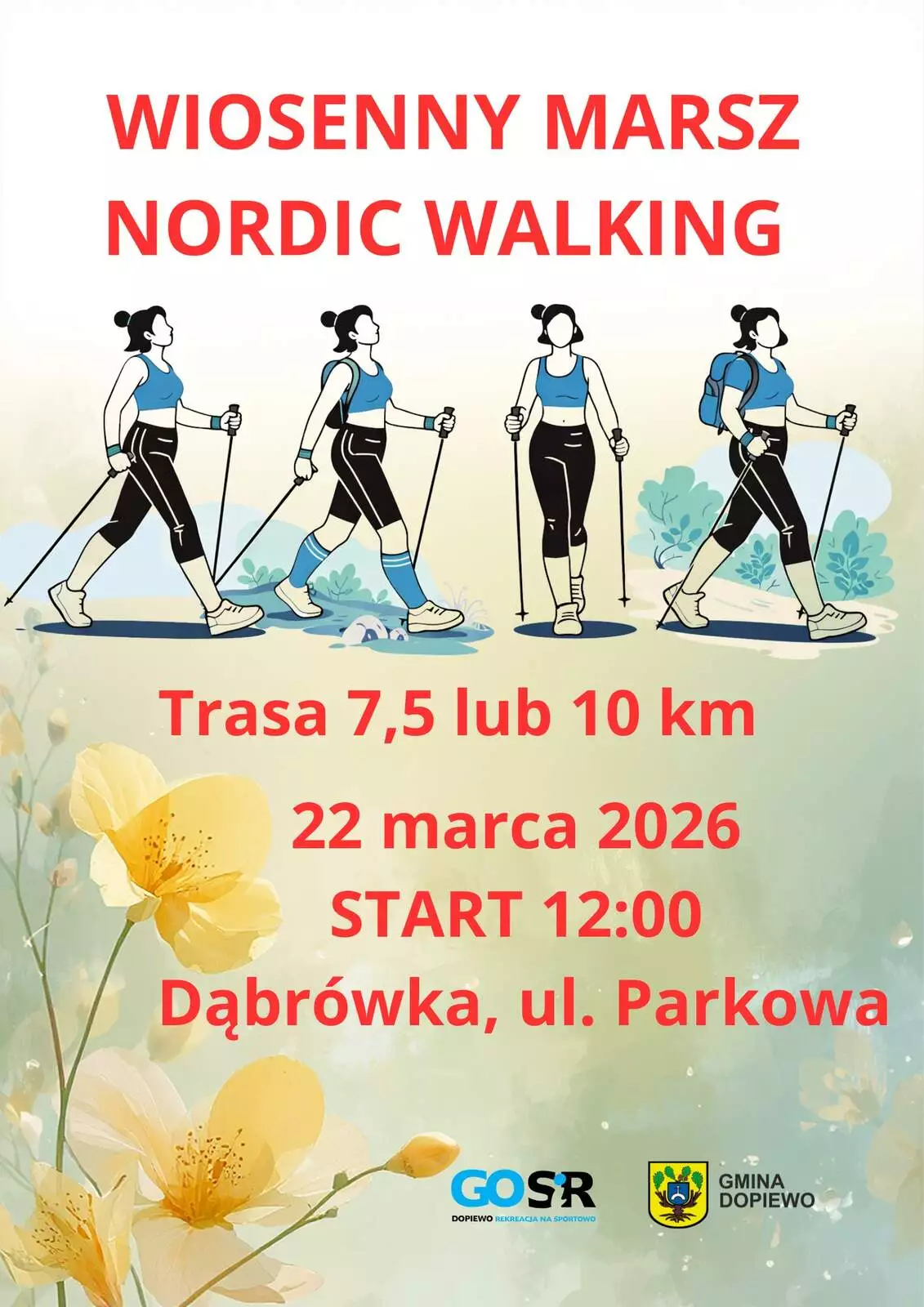 Wiosenny marsz Nordic Walking