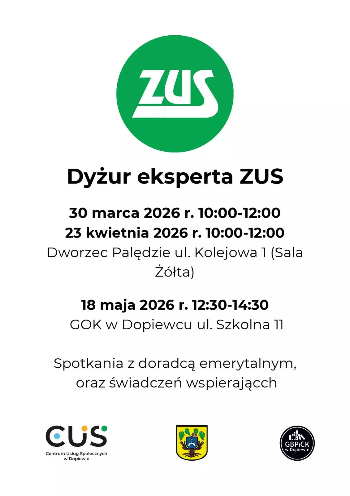 Dyżur eksperta ZUS