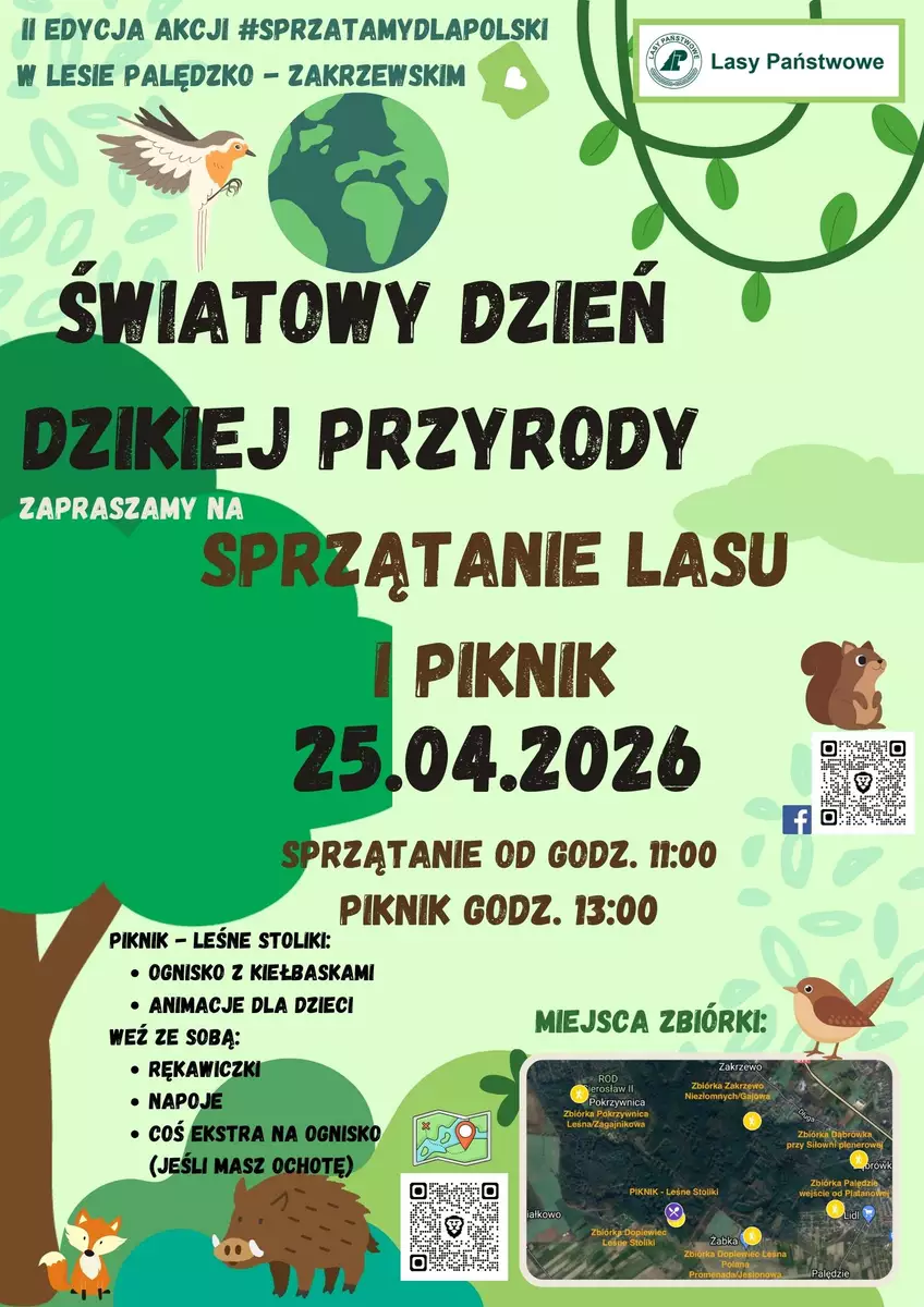 Sprzątanie Lasu Zakrzewsko-Palędzkiego (25.04.2026)
