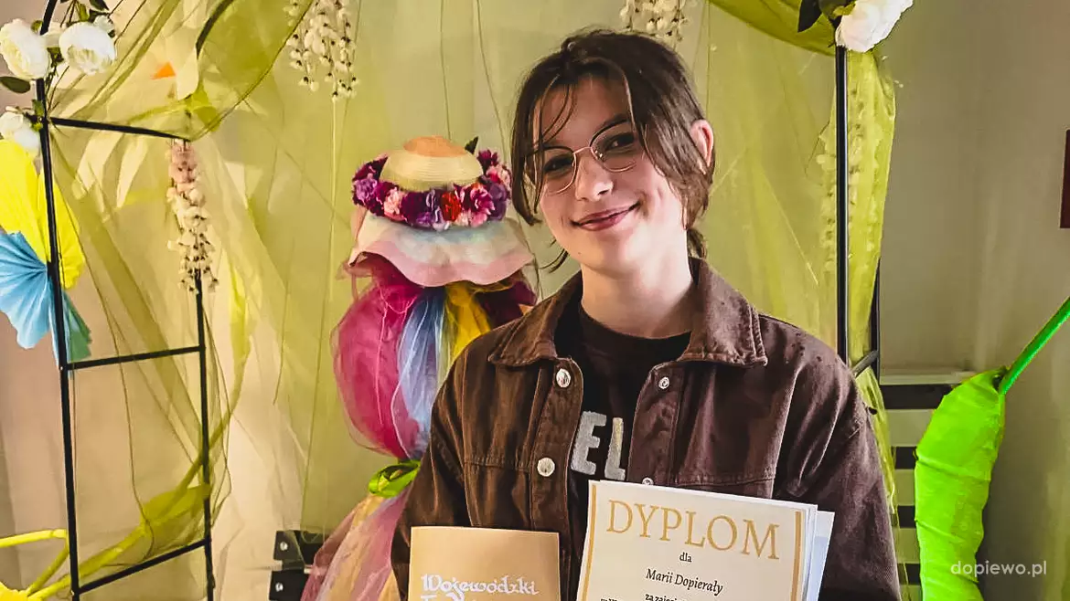 Maria Dopierała, laureatka Wojewódzkiego Konkursu Białych Piór