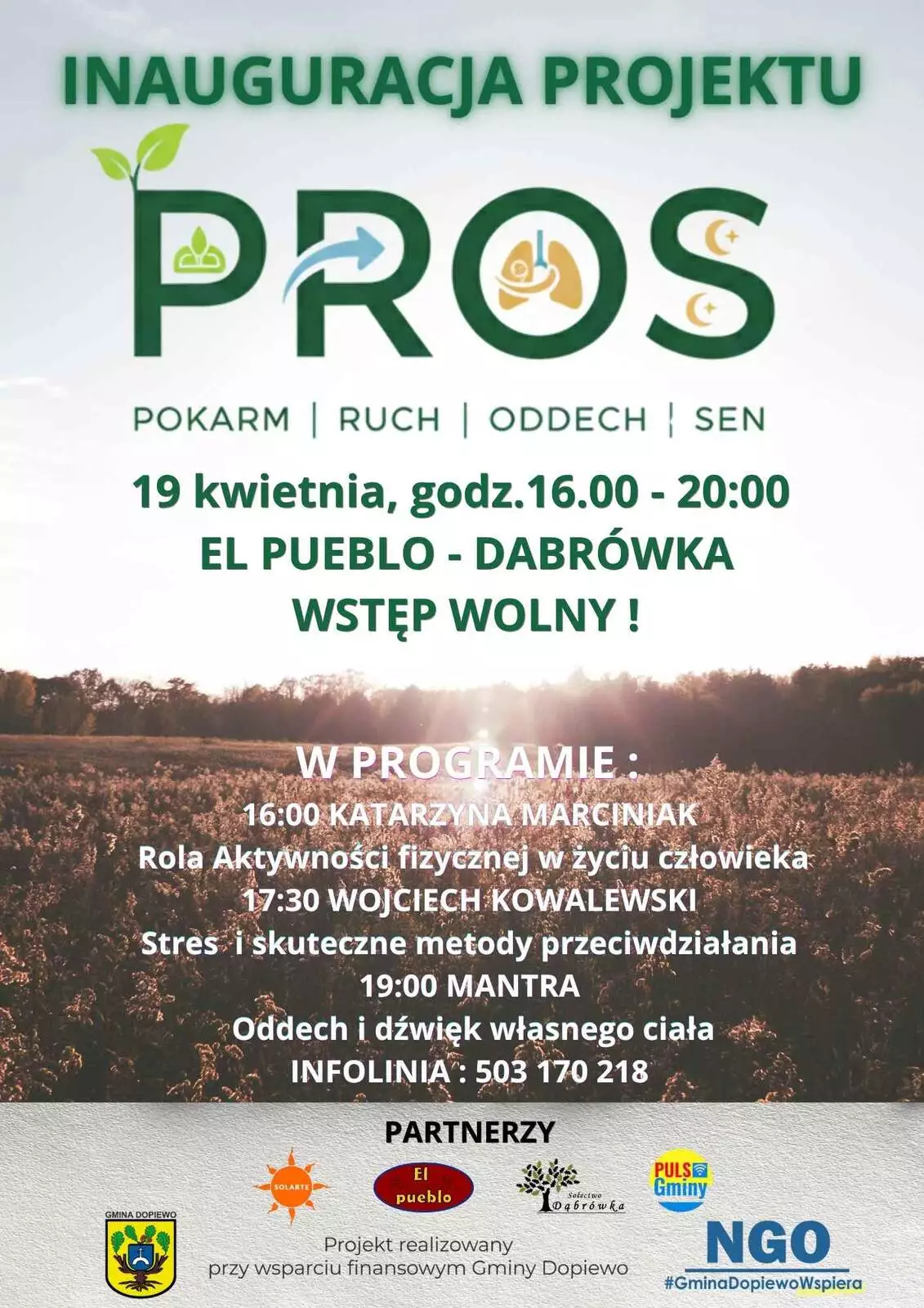 Inaguracja projektu PROS