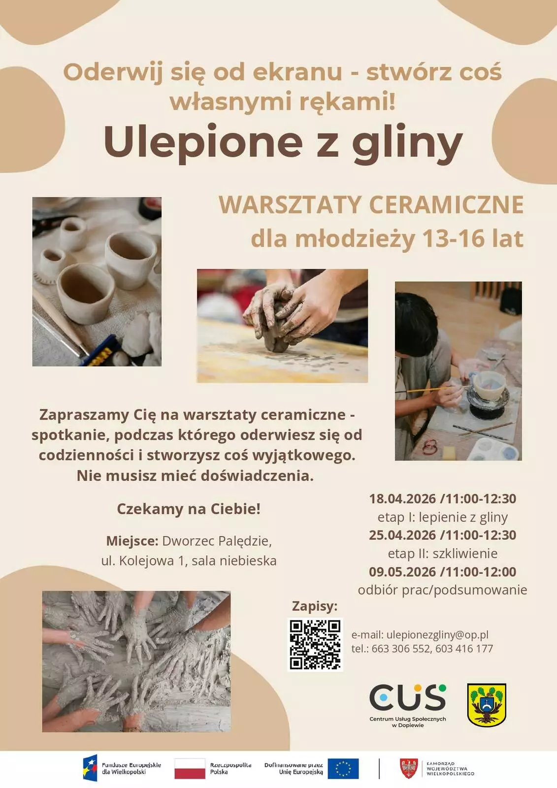 Ulepione z gliny - warsztaty ceramiczne
