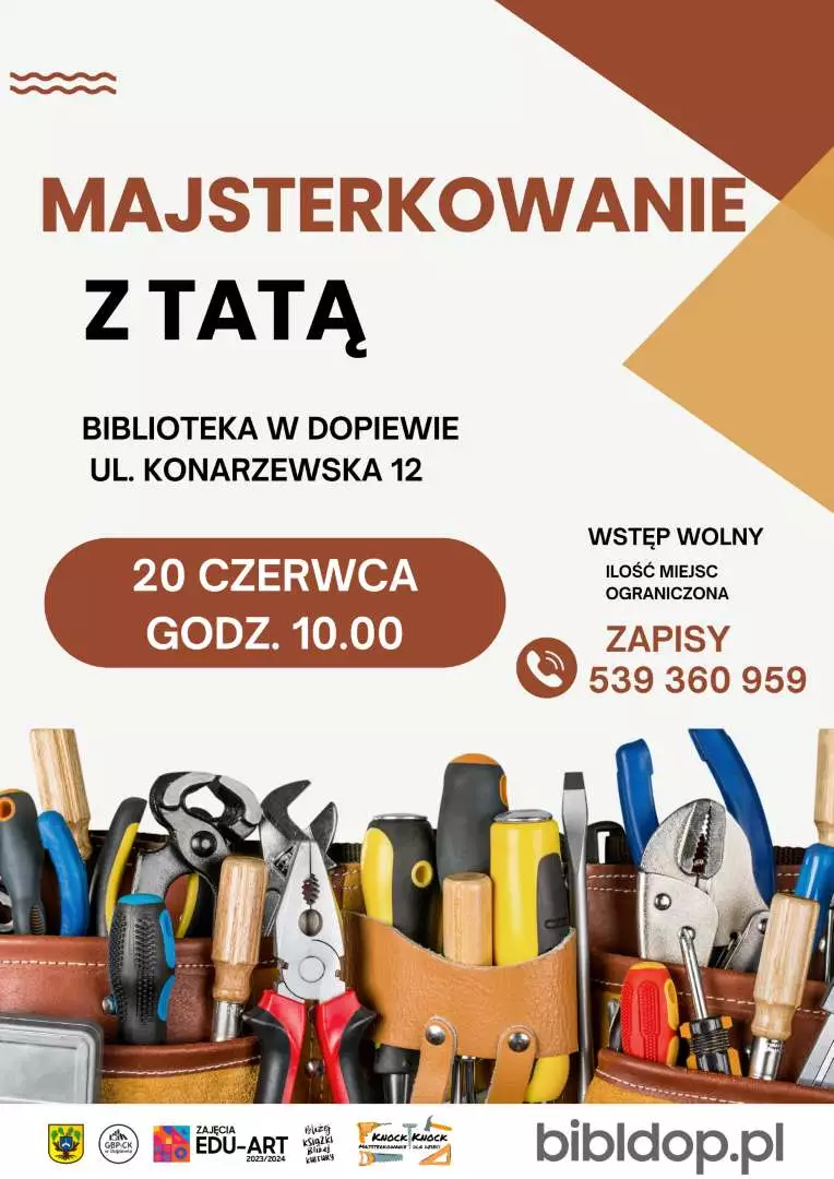 Majsterkowanie z tata. Plakat